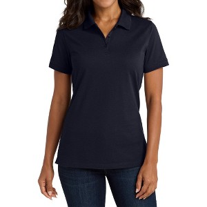 Mafoose Women's Soft EZCotton Short Sleeve Shrink, Wrinkle Polo Shirt - 1 of 4
