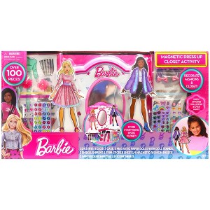 Barbie: Magnetic Dress Up Closet Activity - Fashion Design Playset, Kids 3+ - 1 of 4