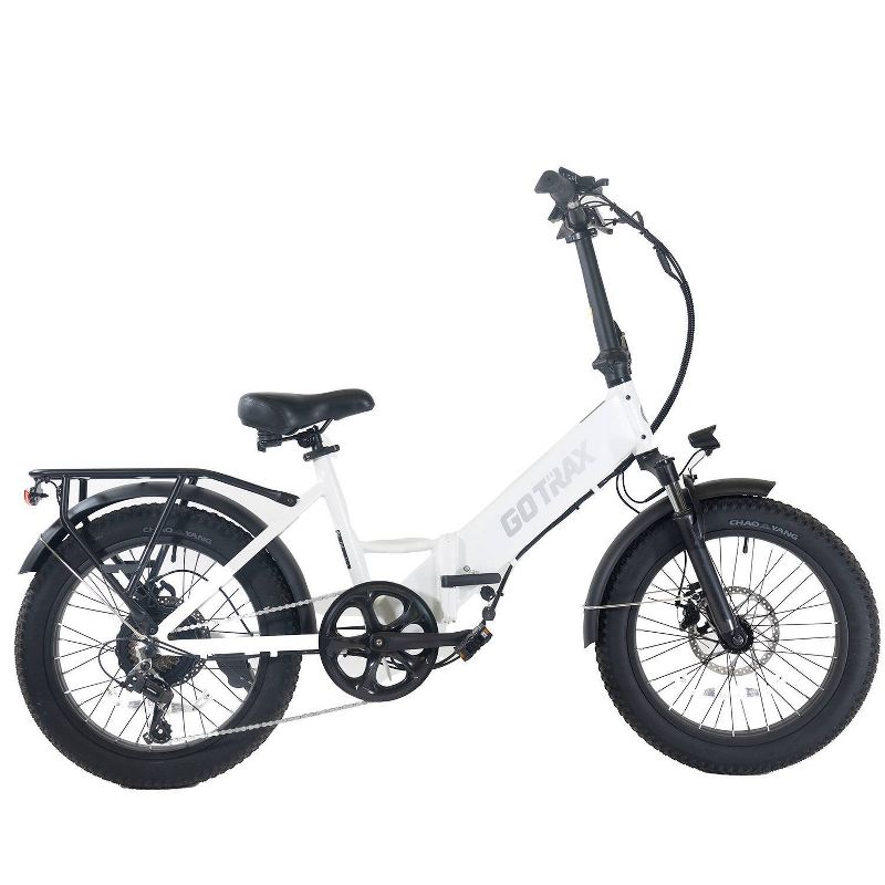 GOTRAX Adult F2 20&#34; Step Through Electric Folding Bike - White, 3 of 10