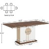 Tribesigns 55" Farmhouse Dining Table for 4 to 6 People, Rectangular Wood Dinner Table for Kitchen, Dining Room, Living Room - 3 of 4
