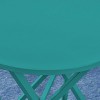 Taro 3pc Patio Bistro Set - Matte Teal - Christopher Knight Home: Iron Construction, Weather-Resistant, Garden Furniture - 3 of 4
