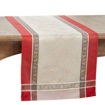 Saro Lifestyle Table Runner With Jacquard Christmas Design