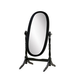 AZL1 Life Concept Decorative Wall Mirror with Modern Sleek Design Easy Hanging Easy Wall Mount Installation for Bedroom, Black, 22"*49"*2.5" - 1 of 4