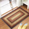Indoor Modern Imitation Weaving Textured Area Rugs for Bedroom Living Room Abstract Easy Care Washable Soft Low Pile Non Slip Carpet - 2 of 4