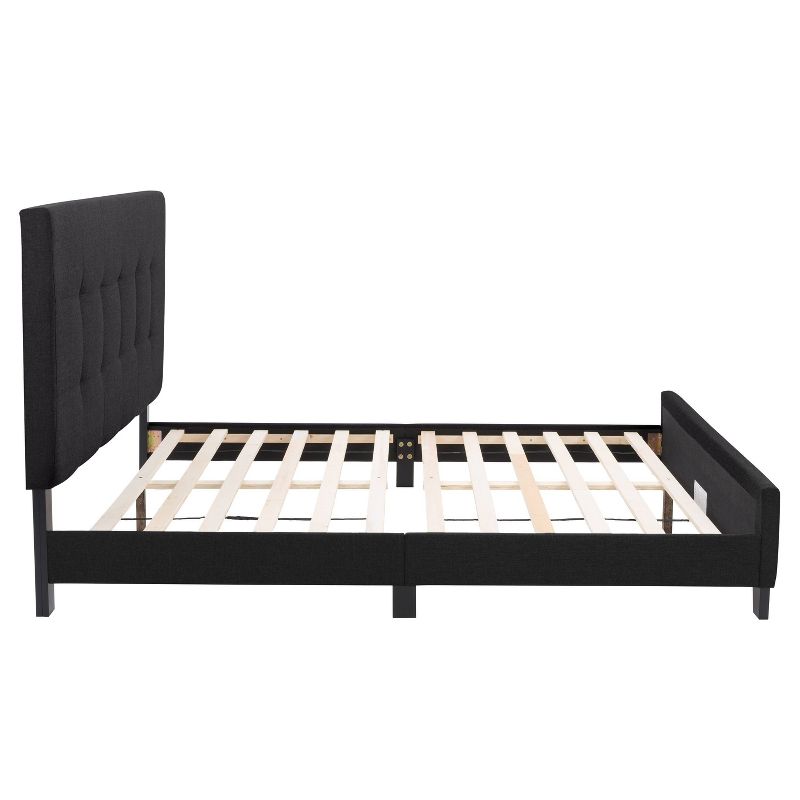Ellery Fabric Tufted Bed - CorLiving, 2 of 9