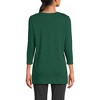Lands' End Women's 3/4 Sleeve Cotton Supima Tunic - 2 of 3