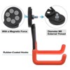 Unique Bargains Iron Non-Slip Coating Magnetic Utility Storage Hooks 2 Pcs - 3 of 4