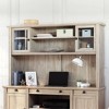 Hammond Office Hutch Chalk Oak - Sauder: Adjustable Shelves, Glass Doors, Rubberwood - 2 of 4