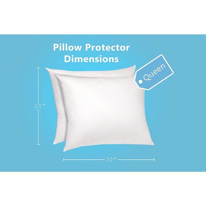 Poly-Cotton Zippered Pillow Cover  - Protects from Dirt, Dust, and Debris -200 Thread Count, 2 of 9