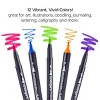 KINGART PRO Twin-Tip™ Brush Pens, 12 BRIGHT Colors - 4 of 4