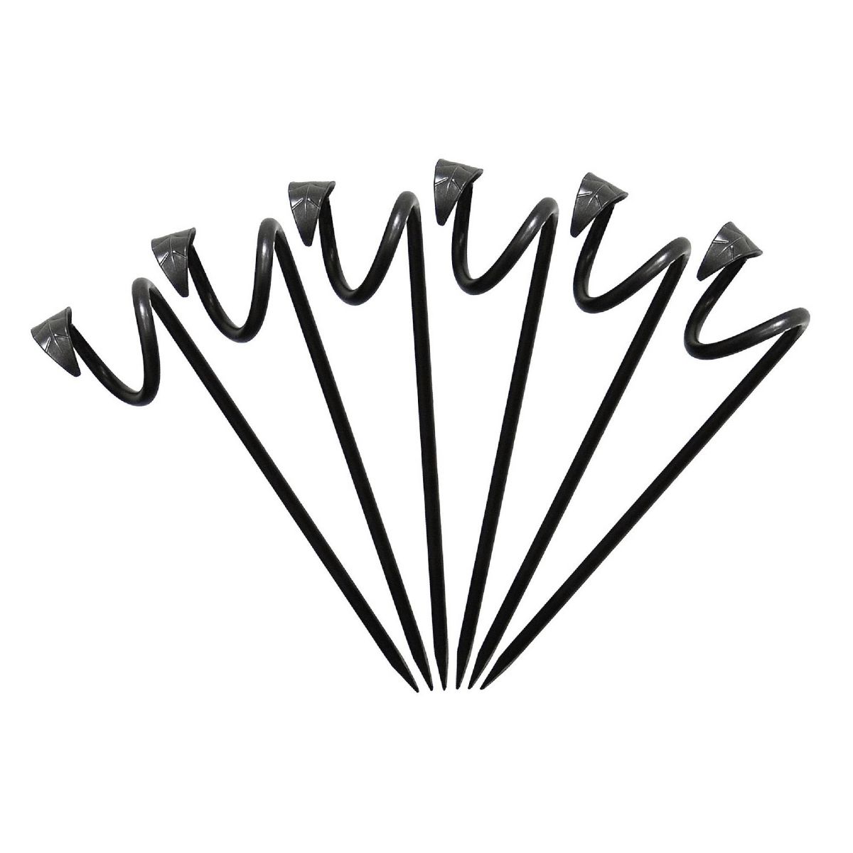Achla Designs 14" Wrought Iron Leaf Design Outdoor Hose Guide Graphite: Weather-Resistant, No Assembly Required - thumbnail 2