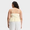 Women's Peplum Tank Top - A New Day™ White - 2 of 3