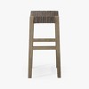 Maven Lane Emerson Rustic Backless Vegan Leather Counter Height Bar Stool - 4 of 4