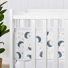 Sweet Jojo Designs + BreathableBaby Boy, Girl, Unisex/Gender Neutral Breathable Mesh Crib Liner Pad Moon Stars Bear Collection Blue Gold and White - 4 of 4