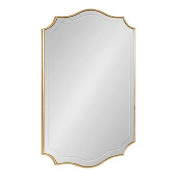 20" x 30" Hollyn Decorative Framed Wall Mirror Gold - Kate & Laurel All Things Decor