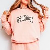 Simply Sage Market Embroidered Mom Varsity Outline Lightweight Garment Dyed Sweatshirt - 3 of 4
