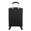 Anne Klein Black 20" Pebble PU Softside Whipstitch Adult Rolling Luggage - 4 of 4
