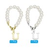 Unique Bargains Identification Handle Letter Charm Accessories Gold & Silver Tone 2 Pcs - 3 of 4