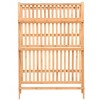 Tangkula Folding Flower Display Bamboo Garden 3Tier Plant Shelf - 4 of 4