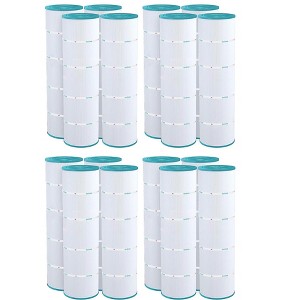 Hurricane 16 Pack HF7487-04 Advanced Pool Filter Cartridge for PA100N, Unicel C-7487, Filbur FC-1270, Super-Star-Clear C4000, SwimClear C4020 - 1 of 4