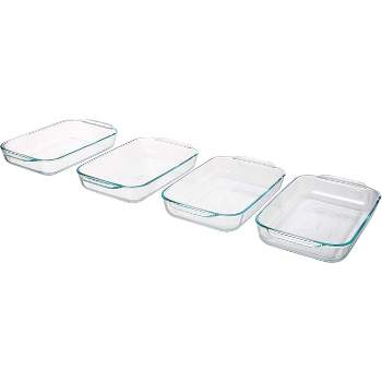 Rubbermaid DuraLite Glass Bakeware 2.5qt Rectangle Baking Dish with Shadow  Blue Lid