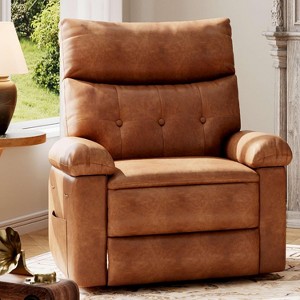 Rocker Recliner for Adults, Nursery Glider Recliner with Massage and Heating, Rocking Chair with 1.5X Sponge Comfort Arm and Back - 1 of 4