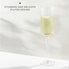 JoyJolt Elle Fluted Cylinder Champagne Glass - 6 oz Long Stem Champagne Glasses - Set of 2 - image 4 of 4