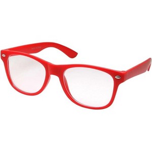 Kids Nerd Glasses Clear Lens Geek Fake for Costume Children's (Age 3-10) Red - 1 of 1