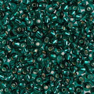 John Bead Czech Glass Seed Beads 6/0 (100g) Silver Lined Teal Green Beads for DIY Art Crafts Jewelry Bracelets Necklaces Earrings Making - 1 of 4