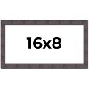 PosterPalooza | Panoramic Slim Profile Brown Picture Frame - UV Acrylic, Foam Board Backing, Hanging Hardware - 2 of 4