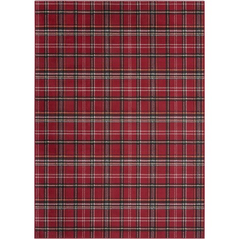 Nourison Grafix 6' X 9' Red Farmhouse & Country Indoor Rug : Target