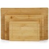 MegaChef 3 Piece 9 Inch, 12 Inch, and 15 Inch Bamboo Wood Cutting Board Set with Juice Grooves - 2 of 4