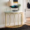 Hommoo 43.3 Inch Half Moon Console Table - 3 of 4