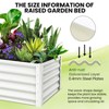 Large Outdoor Planter Boxes Kit Set of 2, Galvanized Steel Raised Garden Bed with Open-Ended Base Design, Elevated Planter - 3 of 4
