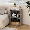 HOMLUX 2-Tier Cube Bookcase Compact Storage Shelf Organizer - 2 of 4