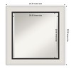 Amanti Art Ellie Beveled Framed Bathroom Vanity Wall Mirror - 3 of 4
