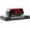 1966 Ford Econoline Custom Van "Coca-Cola" Black with Coke Red Top Limited Ed to 3850 pcs 1/64 Diecast Model Car by M2 Machines - 2 of 3