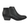 Soda Women's Mug Round Toe Faux Suede Stacked Heel Western Ankle Boots - 2 of 3
