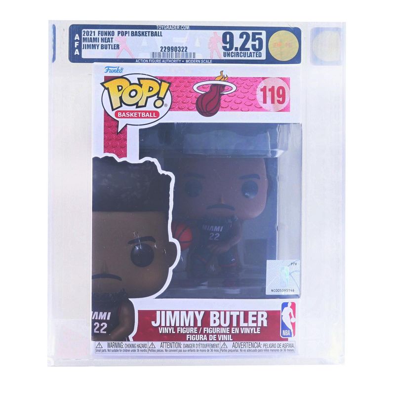 Funko Miami Heat NBA Funko POP | Jimmy Butler (Black Jersey) | Rated AFA 9.25, 1 of 4