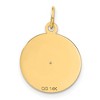 Black Bow Jewelry 14k Yellow Gold Record Album Charm or Pendant, 16mm (5/8 inch) - 3 of 4