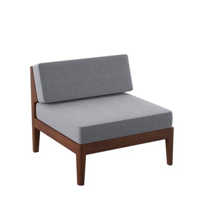 Summerlyn Middle Patio Chair - Walnut - Linon