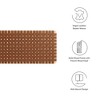 Modway Sparta Weave King Headboard – Wall-Mount Vegan Leather Upholstered Panel in Geometric Pattern - 4 of 4