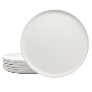 Gibson Mio 6 Piece 10.5 Inch Round Stoneware Dinner Plate Set in Sea Salt - 1 of 4