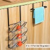 Hachikiko 2 Pack Pot Lid Organizer for Cabinet, 6-Tier Pot Lid Holder Over Cabinet Door, Pot Lid Rack for Kitchen Cabinet Organizer - 2 of 4