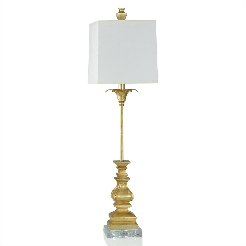 Silanti Flower Inspired Base Table Lamp Rubbed Gold Finish - StyleCraft, 1 of 5