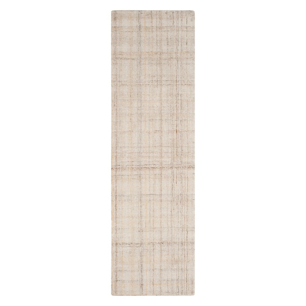 2'3inx8' Runner Crosshatch Ivory/Beige - Safavieh