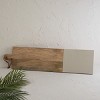 Oversized Rectangle Gray Resin & Mango Wood Cutting Board - Foreside Home & Garden - 2 of 4