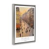 Stupell Industries Vintage Orange Paris Streets Floating Frame Canvas Art - 2 of 4