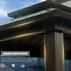 NicBex Grill Gazebo, Aluminum BBQ Outdoor Gazebo with Metal Frame and Shelves Serving Tables, Permanent Double Roof Canopy Hard top Gazebos - 3 of 4