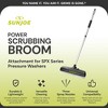 Sun Joe Portable Power Scrubber Broom, Long Handle SPX Series Pressure Washer Attachment - Water Cleaner Wand Extension, Multi Surface Washing, - 2 of 4